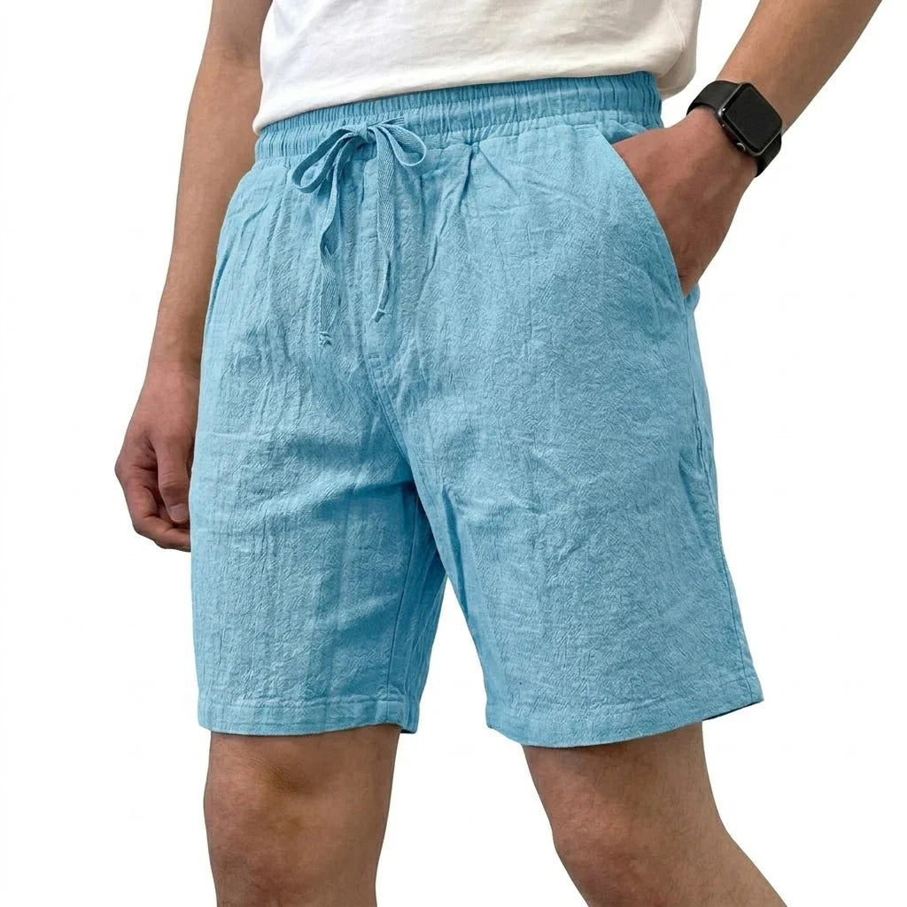 Pantalones cortos de lino transpirables