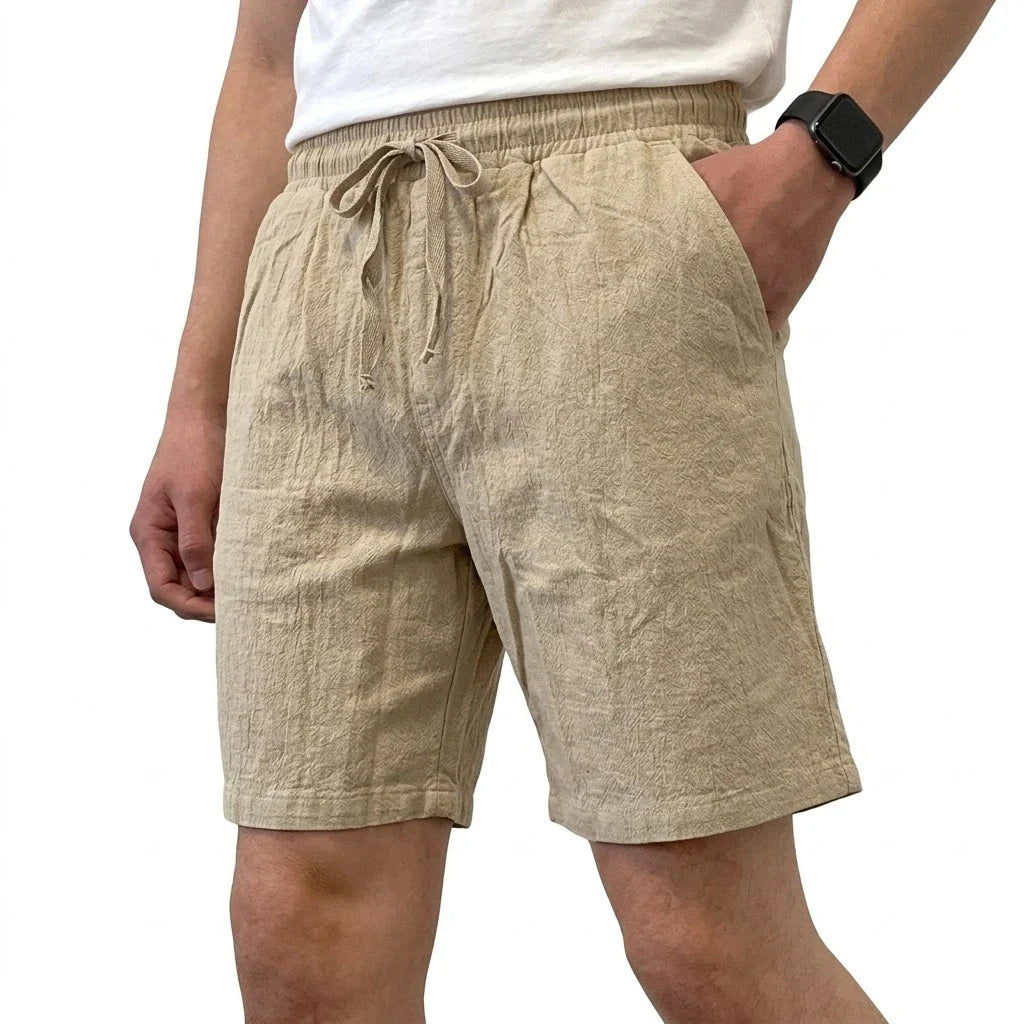 Pantalones cortos de lino transpirables
