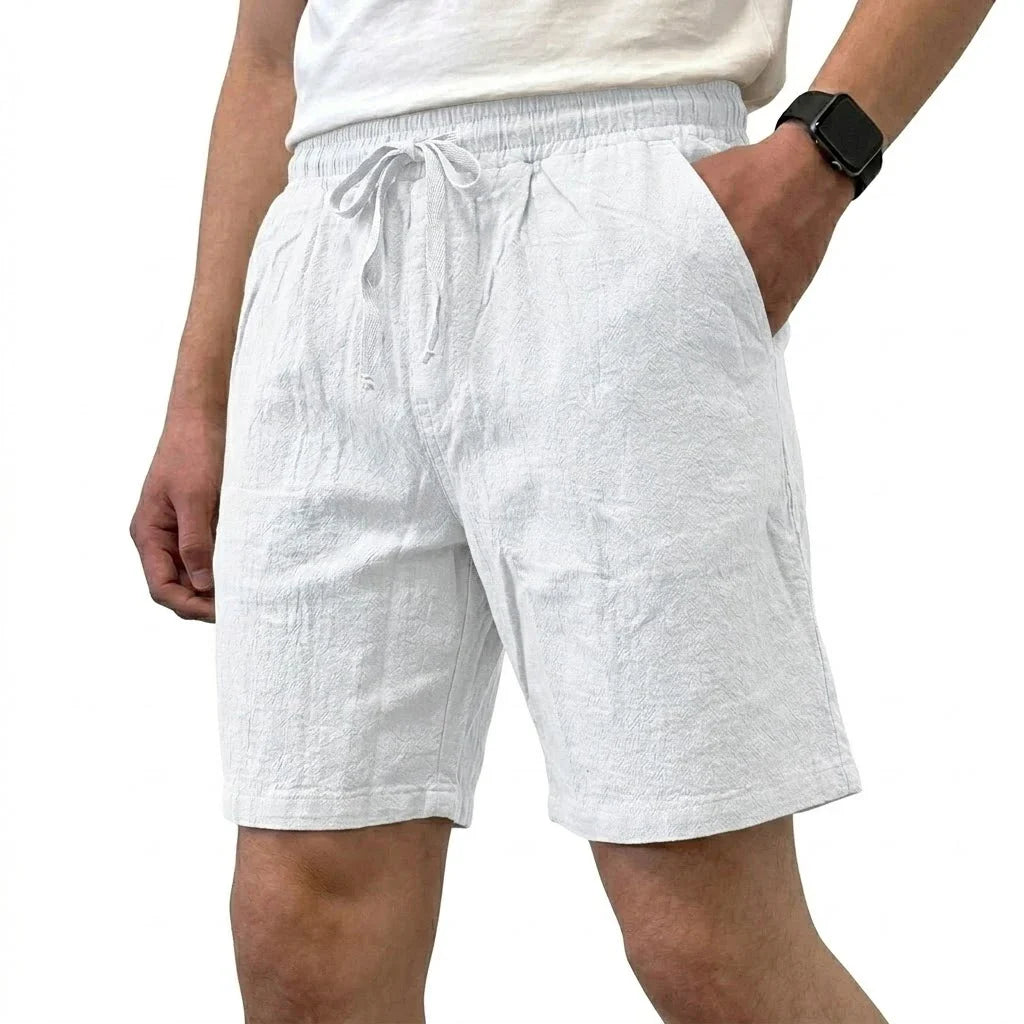 Pantalones cortos de lino transpirables