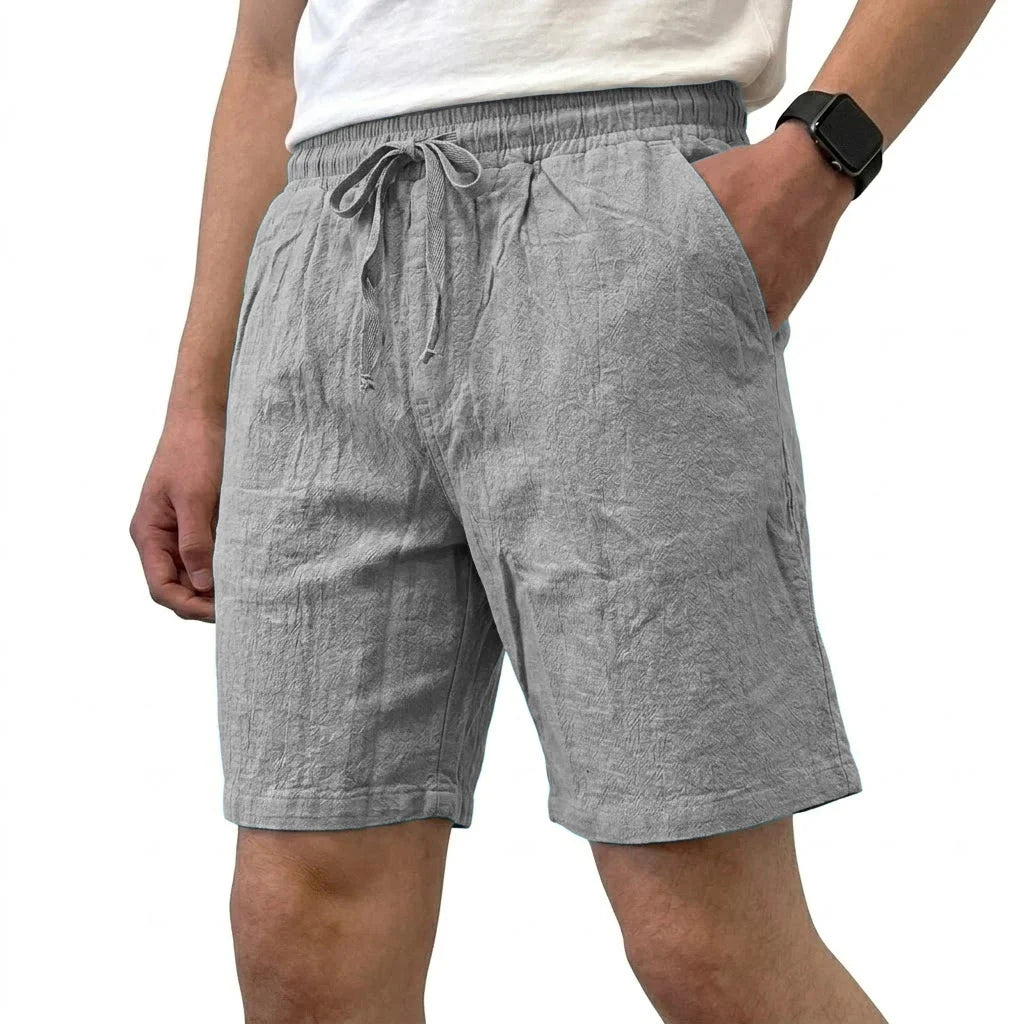 Pantalones cortos de lino transpirables