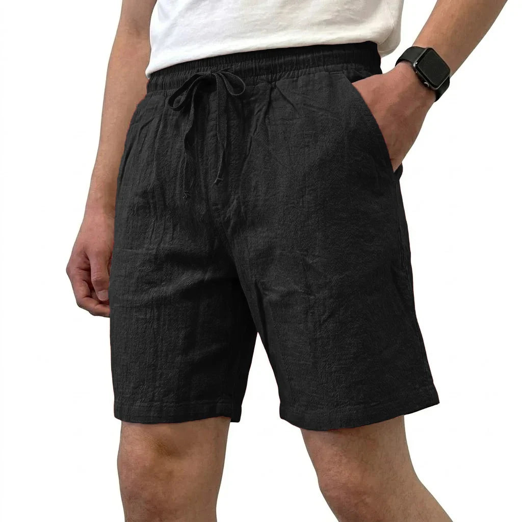 Pantalones cortos de lino transpirables