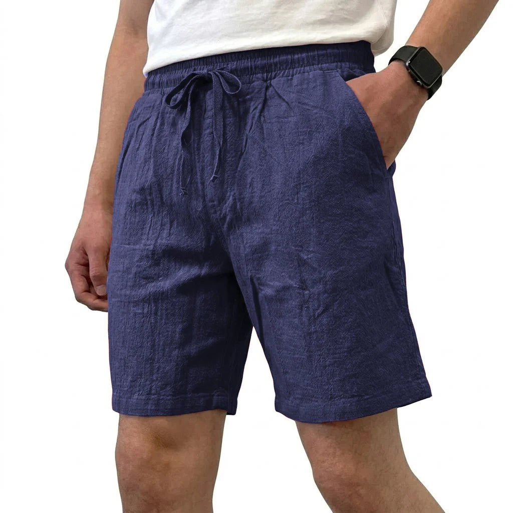 Pantalones cortos de lino transpirables