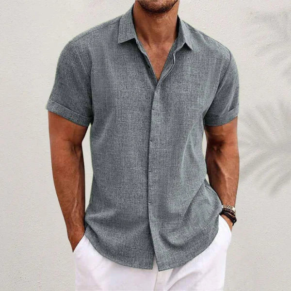 David - Camisa clásica de lino