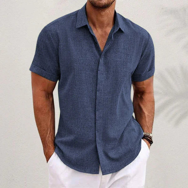 David - Camisa clásica de lino