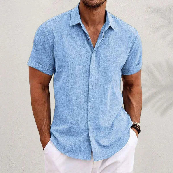 David - Camisa clásica de lino