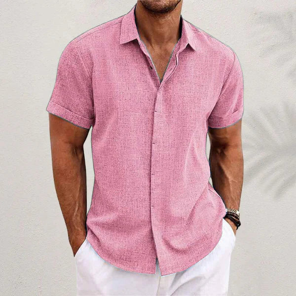 David - Camisa clásica de lino