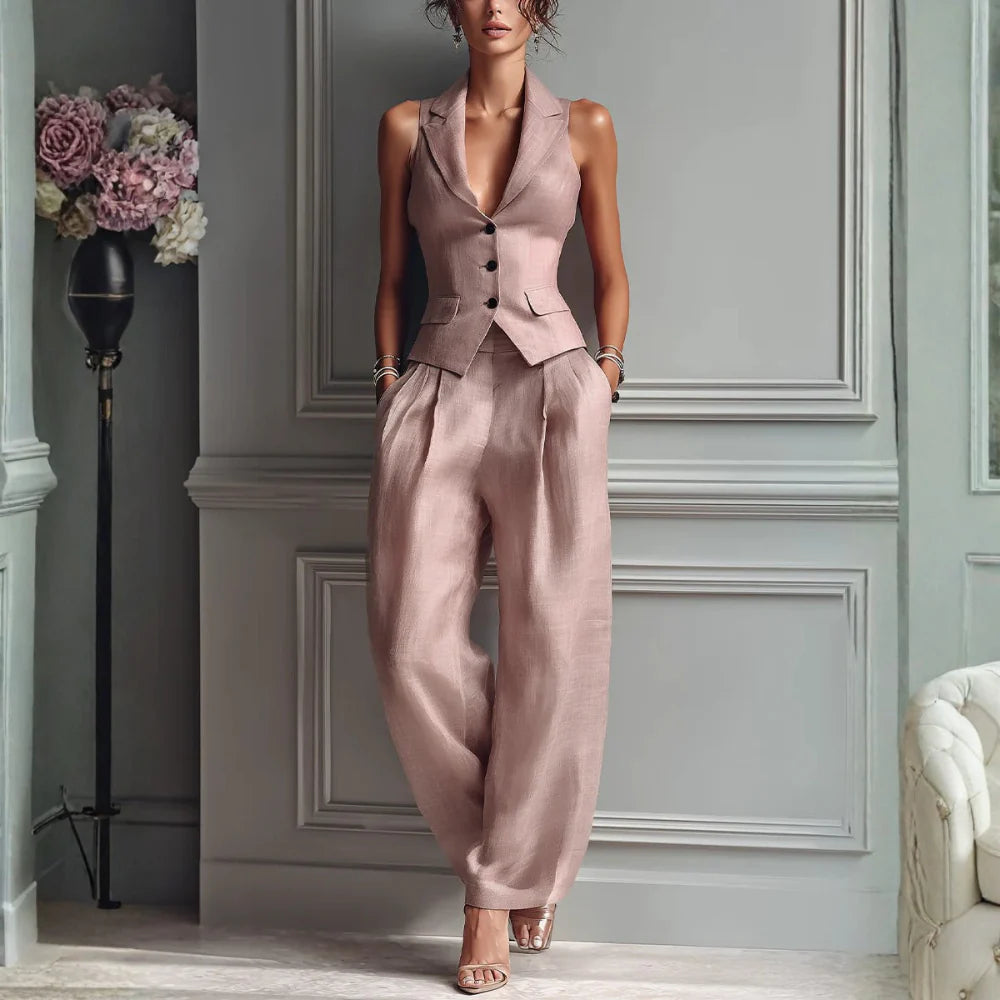 Rosa - Conjunto de mujer elegante